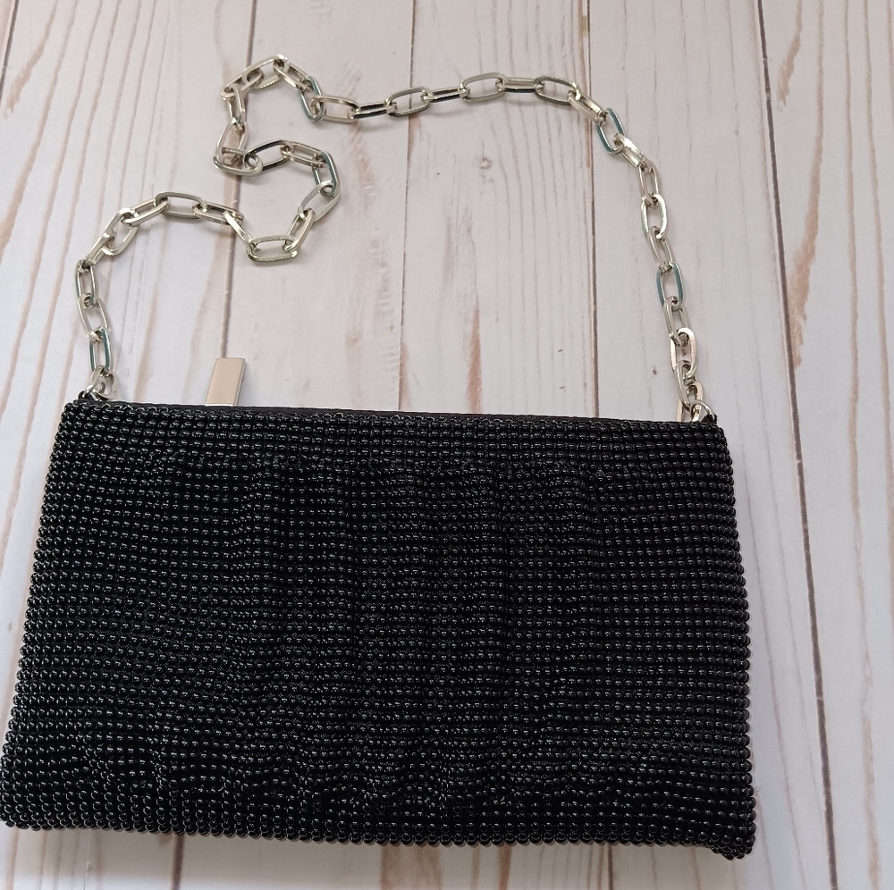 La Regale Mesh Evening Party Small Purse Chain Link Strap - Picture 7 of 15